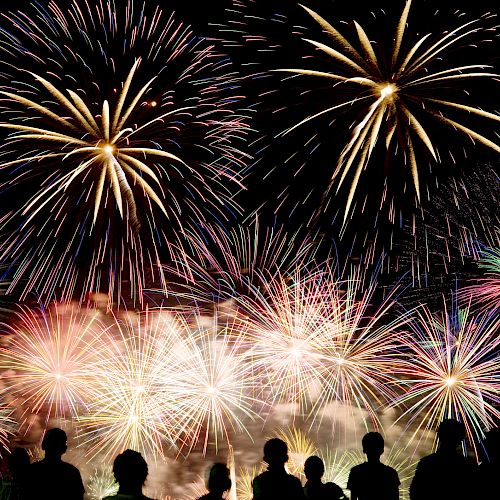 NYE Fireworks on Pine Mountain